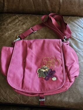 Haiku Pink Canvas Bag